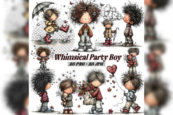 Bringing Stories to Life: The Whimsical Birthday Boy Clipart Set