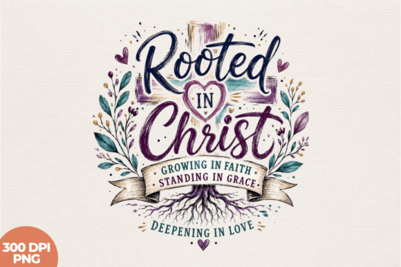 Bringing the Rooted in Christ Growing in Faith PNG to Life in Your Creative Projects