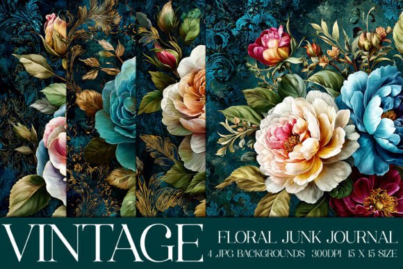 Elevate Your Designs with Luxury Floral Flowers Backgrounds, S4