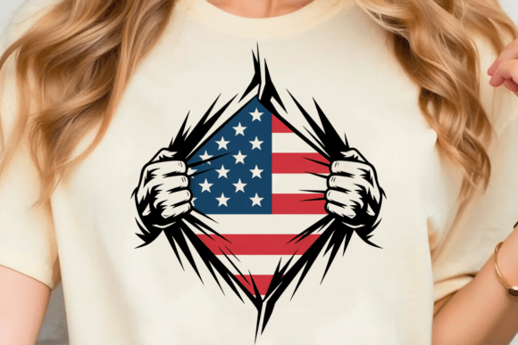Evaluating the Tearing Shirt USA Flag SVG for Professional Sublimation and Craft Projects