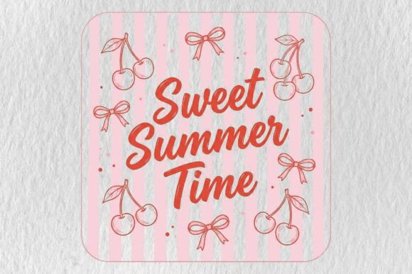 Sweet Summer Time Cherry PNG: A Coquette Design Essential