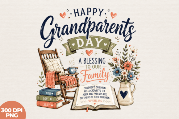 Unlocking Creative Potential with a Happy Grandparents Day PNG Design